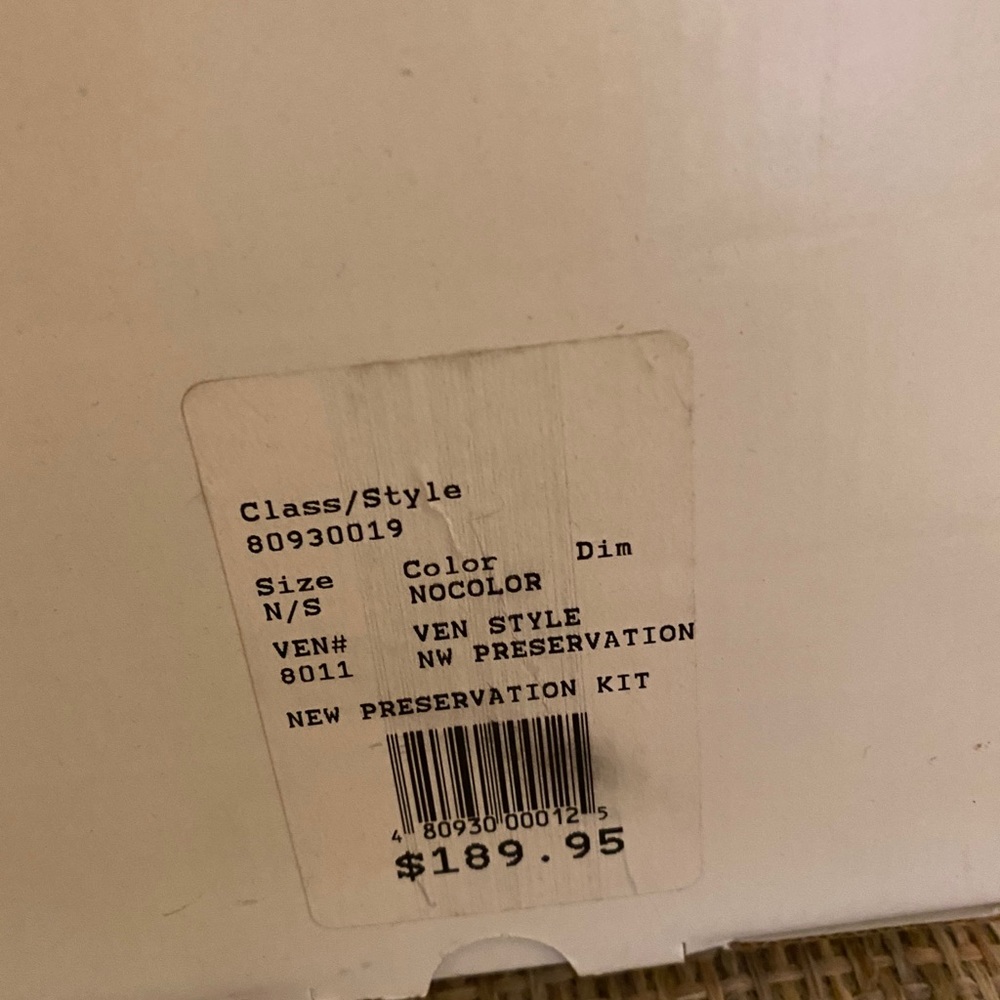 Preservation box
